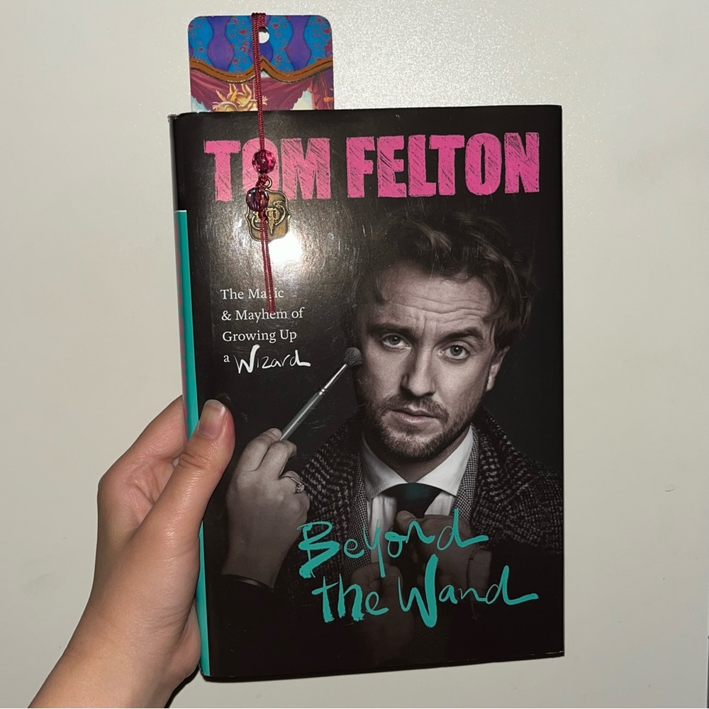 Tom Felton Beyond The Wand Hardcover Book! (Includes a Harry Potter bookmark)